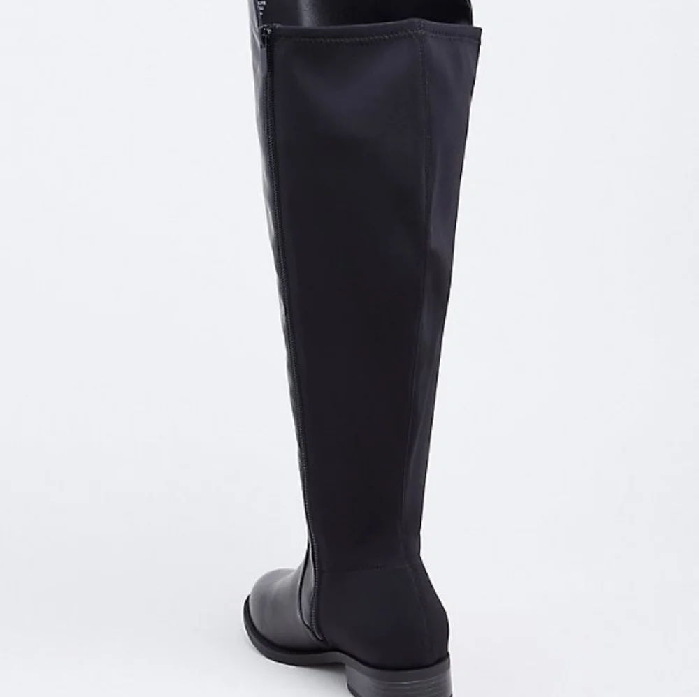 Torrid Faux Leather Stretch Back Over the Knee Boots